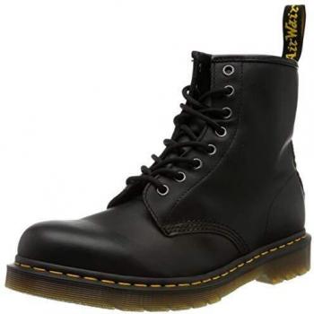 Dr Martens 1460 Nappa Men's Boots - Black Nappa - UK9.5 EU44 US10.5 - Male, Lace-up Boots, Size: 11 US Black Nappa Ankle Boots