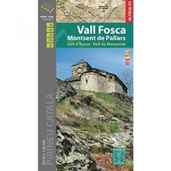 Vall Fosca-Montsent de Pallars, mapa excursionista. Escala 1:25.000. Editorial Alpina.