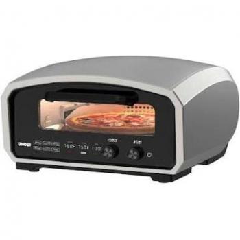 Horno para Pizza Unold Enzo 68916, Acero Inoxidable, 2100 W, Temperatura hasta 500 °C, con Pizzastein y Función Timer