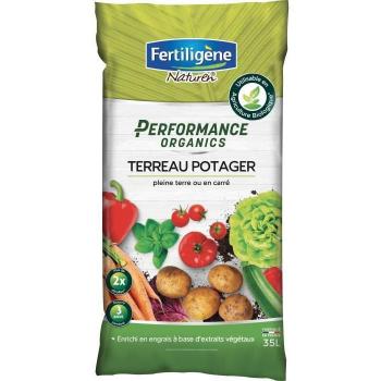 Tierra para macetas Fertiligène Performance Organics 35 L - Tierra orgánica para cultivo en macetas, formulación equilibrada, adecuada para plantas de interior y exterior, contiene nutrientes naturales, promueve un crecimiento saludable de las raíces,