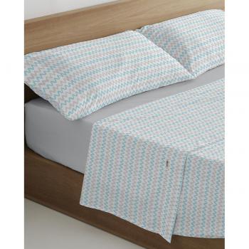 Juego de Sábanas Cloe Azul - Cama de 150, 3 Piezas