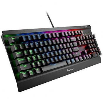 Teclado Gaming Mecánico Sharkoon Skiller Mech SGK3 Kailh Red, Retroiluminación RGB, USB, Diseño QWERTY US
