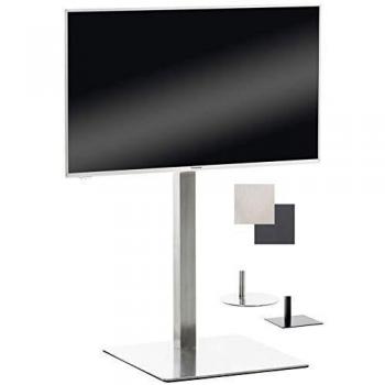 Soporte de Pie Cuadrado para TV de Plasma de 32-65 pulgadas en Acero Inoxidable, Universal y Resistente hasta 40 kg