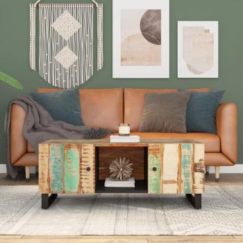 vidaXL Coffee Table 100x54x40 cm Solid Wood Reclaimed & Engineered Wood