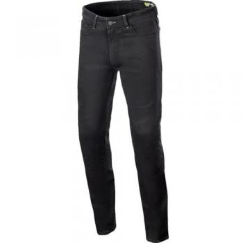 Alpinestars Vaqueros de Moto Copper V3 Denim Negro, Pantalones textiles de motocicleta, características: diseño específico para moto, tejido denim resistente, corte ajustado, refuerzos en áreas clave, protección integrada (opcional
