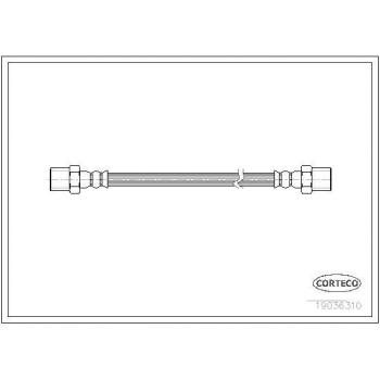 Latiguillo de freno CORTECO 19036310, tipo de producto: latiguillo de freno, características: fabricado por CORTECO, número de referencia 19036310