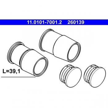 Kit de manguitos guía ATE para pinza de freno 11.0101-7001.2, compatible con VOLKSWAGEN Transporter, MERCEDES-BENZ Clase E y AUDI A7, SQ5,