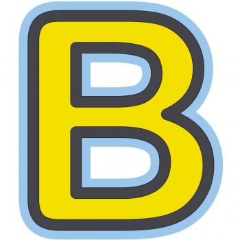 Bebemon BB073 - Letra decorativa, B amarillo
