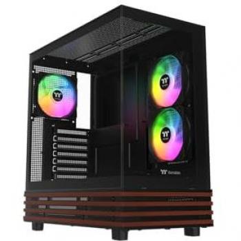 Gabinete de PC Gaming Thermaltake View 270 Plus WS ARGB - Torre Media - Negro - Cristal Templado - 2x120 mm Ventiladores ARGB Lite
