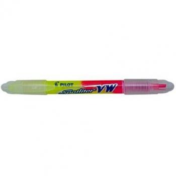 Marcador subrayador doble punta Begreen Pilot rosa y amarillo
