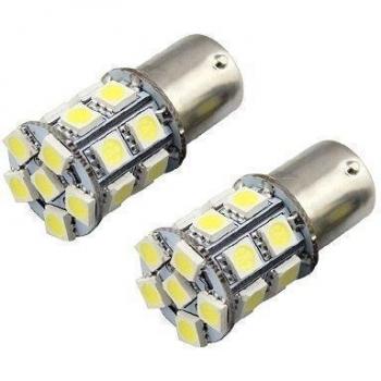 vivir-wire-directa 2 x blanco puro 12V 13 LED Luz lateral de la cola lateral Indicador Bombilla BA15S P21W 1156 S25