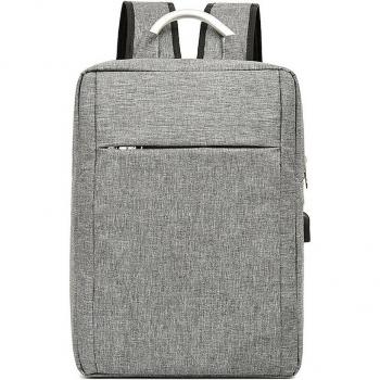 Mochila para Laptop DAM con interfaz de carga USB, dimensiones 30x12x42 cm, color Gris
