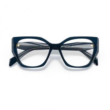 Prada VPR18W 08Q1O1 Blue Crystal Women's Geometric Eyeglasses