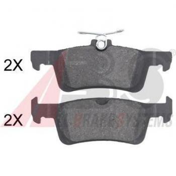 Juego de 4 pastillas de freno A.B.S. 35028 para Peugeot, disco trasero