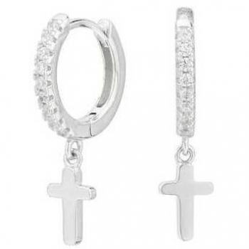 Pendientes de Cruz Plata Itemporality - SEA-101-109-UU