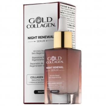 Gold Collagen Night Renewal Serum Wrinkle Repair and Skin Rejuvenation 30mL