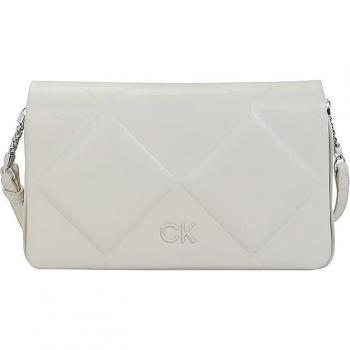 Calvin Klein Beige Cross Body Bag, Female, Size: ONE SIZE, with Contrast Details, 27.5 cm Quilt Shoulder Bag