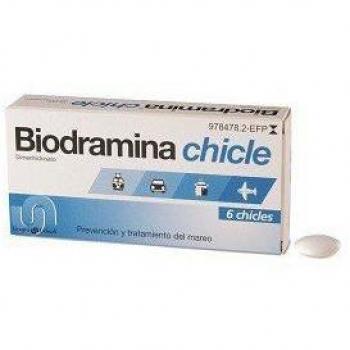 Biodramina 20 mg 6 Chicles Medicamentosos
