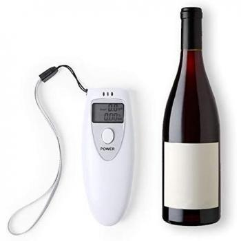 BigBuy Car Alcoholimetro Digital 145287. S1410099, Adultos Unisex, Blanco, Unico