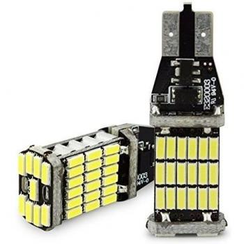 Safego 2x 1000 lúmenes T15 W16W CANBUS Libre De Errores 921 912 4014 45 de BT de Chipsets bombillas LED para luces de copia de seguridad inversa Xenon Blanca 6000K Backup de peras de luz trasera