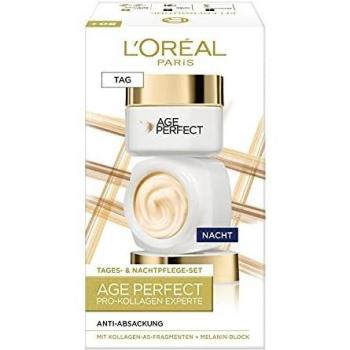 L'Oréal Paris Set de Cuidado Facial Reafirmante para Piel Madura con Crema Hidratante Anti-Edad de Día y Crema de Noche