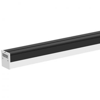 Lámpara de techo LED lineal 40W 120cm color negro 4000K
