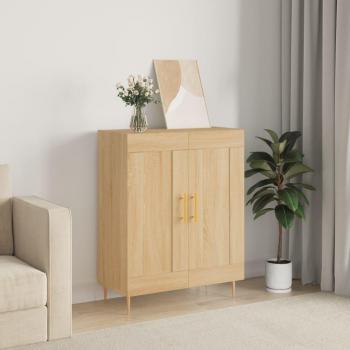 Aparador de madera de ingeniería 69,5x34x90 cm Mueble de Almacenaje de Salón Buffet para salón Armario Auxiliar Armario de Almacenamiento color roble Sonoma Vidaxl Marrón