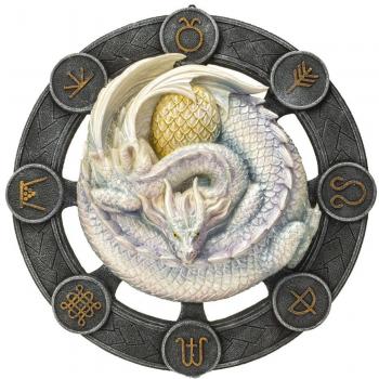 Decoración mural Ostara Dragon de 32 cm con diseño original de fantasía