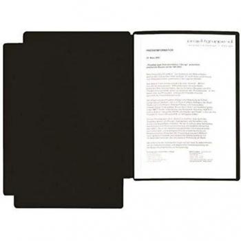 Carpeta de presentación/aplicación PAGNA Estrella A4, 2 piezas, color negro