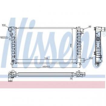 Radiador de Refrigeración del Motor NISSENS 61346