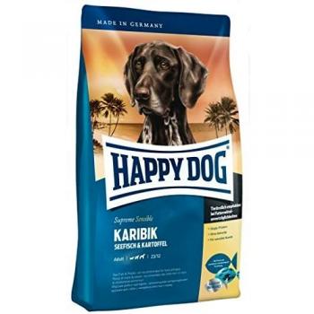 2 bolsas de 12,5 kg de alimento para perros Happy Dog Karibik con pescado