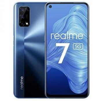realme 7 5G - smartphone de 6.5, 6GB RAM + 128GB de ROM, 120Hz Ultra Smooth Display, 48MP Quad Camera, batería con 5000mAh y carga de 30W Dart Charge, Color Azul [Versión ES/PT]