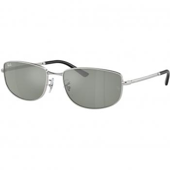 Ray-Ban RB3732 003/40 Unisex Geometrica Silver Sunglasses Size 56