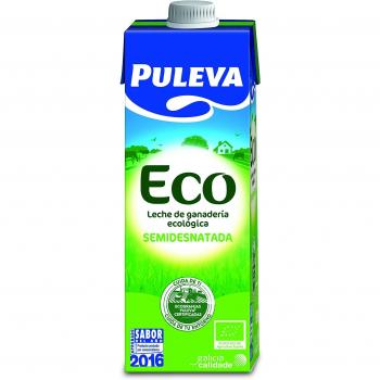 Puleva Leche Ecológica Semidesnatada, 6 x 1L