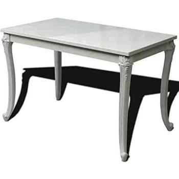 vidaXL Dining Table 116x66x76 cm High Gloss White