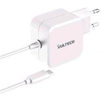Cargador Universal 67W Tipo-C para Notebook y Smartphone con Tecnología GaN y Función PPS - Vultech AU-67WTC