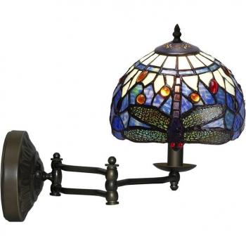 Aplique de Pared Viro Belle Epoque Azul Hierro 60 W 25 x 32 x 28 cm
