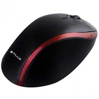 Talius - Raton Opt USB 504r, Color Negro y Rojo, 800 dpi