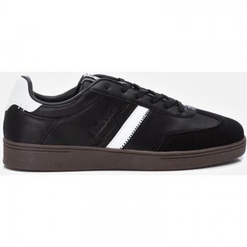 Zapatillas de lona de hombre Refresh 172181 negras con cordones y plantilla acolchada