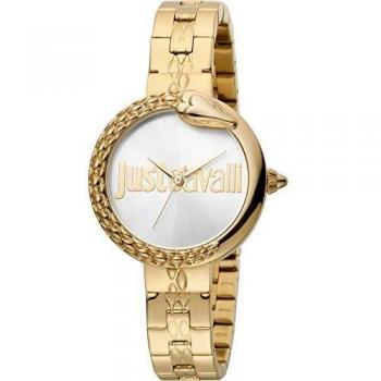 Reloj Analógico Just Cavalli JC1L097M0085 para Mujer con Correa de Metal y Diseño Animal Print