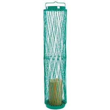 Linterna LED retráctil con portavelas azul