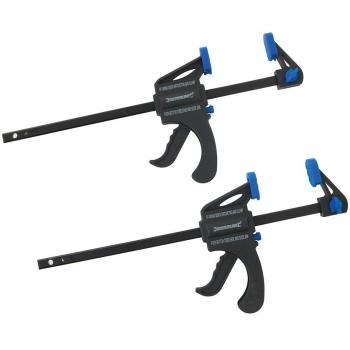 Silverline 250115 - Sargentos monomanuales, 150 mm, 2 piezas