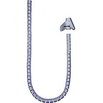 NANOCABLE 10.36.0001-W - Organizador de Cables Flexible 25 mm, Color Blanco, 1 m