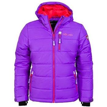 Trollkids Chaqueta de Esquí para Niños Chaqueta de Invierno Hemsedal, Color Púrpura/Rojo Talla 12 años