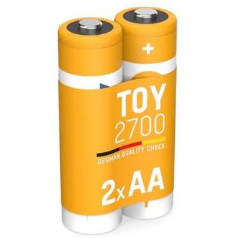Batería recargable NiMH AA Mignon 2650 mAh 1.2 V - Paquete de 2 unidades
