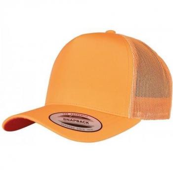 Gorra Trucker Retro Neón Flexfit Unisex para Adultos One Size Amarillo