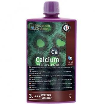 Solución Concentrada de Calcio 250 ML para Acuarios de Agua Salada - Aumenta Rápidamente el Nivel de Calcio en 10.000 Litros