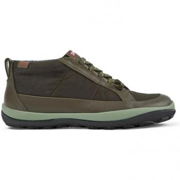 Camper Peu Pista PrimaLoft® Women's Ankle Boots - Dark Green, Size 40, Cotton Fabric/Smooth Leather