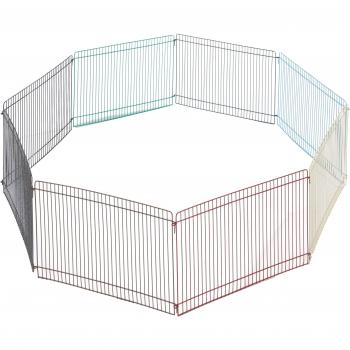 Jaula Kerbl Parque para hámsteres, 34 x 23 cm, Metal Acero Inoxidable, 8 Piezas