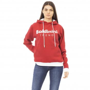 Baldinini Trend Red Cotton Sweater - L